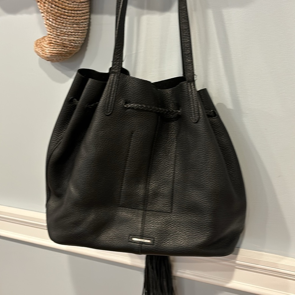 Rebecca Minkoff black leather women’s bag. - Picture 3 of 5